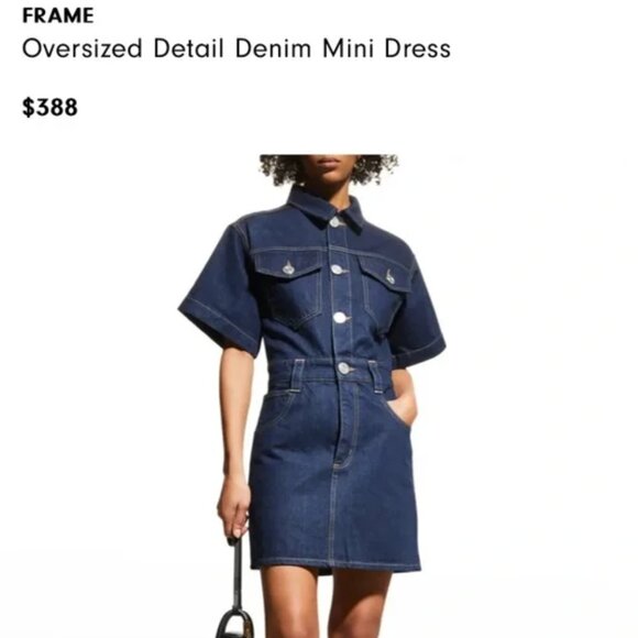 NWT FRAME Denim Dress - Picture 5 of 10